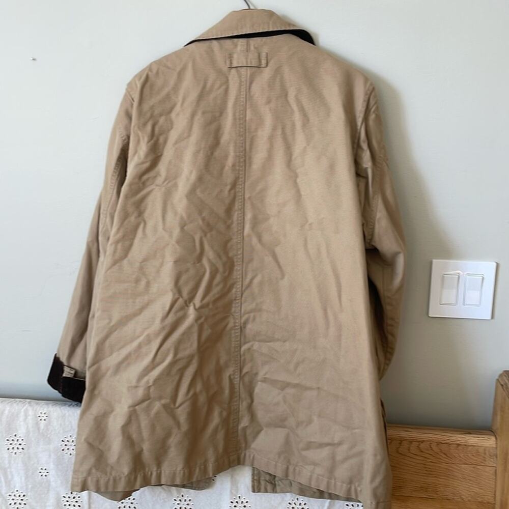 EDDIE BAUER Chore Jacket Long Tan Jacket Size XL - Picture 6 of 6